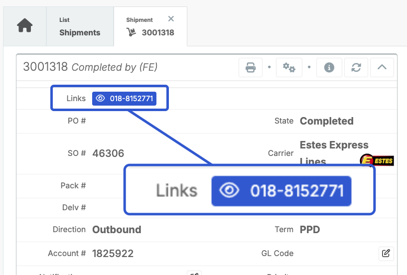 Enhanced Freight Bill Linking